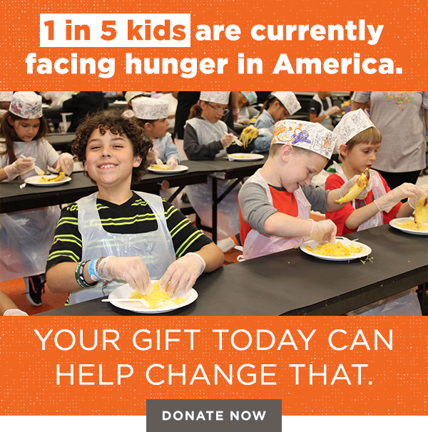 1 in 5 kids are currently facing hunger in America